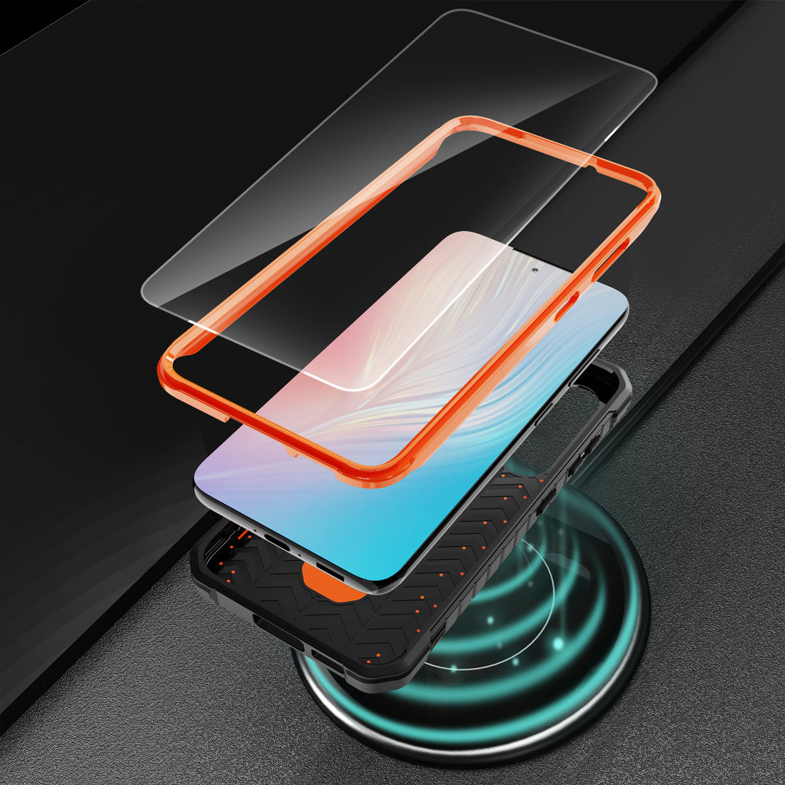 ExoGuard for Samsung Galaxy S23 Series Case, Rubber Shockproof Heavy Duty Case with Screen Protector Built-in Kickstand for Samsung S23 / Samsung S23 Plus / Samsung S23 Ultra(S23 Ultra Does not come with a screen protector)