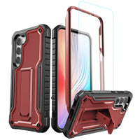 ExoGuard for Samsung Galaxy S23 Series Case, Rubber Shockproof Heavy Duty Case with Screen Protector Built-in Kickstand for Samsung S23 / Samsung S23 Plus / Samsung S23 Ultra(S23 Ultra Does not come with a screen protector)