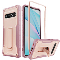 ExoGuard for Google Pixel 7 Series Case, Built-in Kickstand Rubber Shockproof Full Body Cover Case for Google Pixel 7/Google Pixel 7A/ Google Pixel 7 Pro