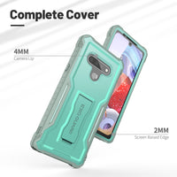 ExoGuard for LG Stylo 6 Case, Rubber Shockproof Cover Case Compatible with LG Stylo 6 Phone, Built-in Kickstand