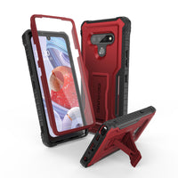 ExoGuard for LG Stylo 6 Case, Rubber Shockproof Cover Case Compatible with LG Stylo 6 Phone, Built-in Kickstand