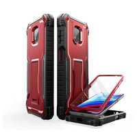 ExoGuard for Moto G Power 2021 Case, Rubber Shockproof Full-Body Cover Case Built-in Screen Protector and Kickstand