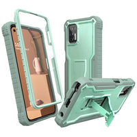 ExoGuard for Moto G Stylus 2021 Case, Rubber Shockproof Full-Body Cover Case Built-in Screen Protector and Kickstand Compatible with Moto G Stylus 2021 Phone