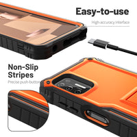 ExoGuard for Moto G Stylus 2021 Case, Rubber Shockproof Full-Body Cover Case Built-in Screen Protector and Kickstand Compatible with Moto G Stylus 2021 Phone