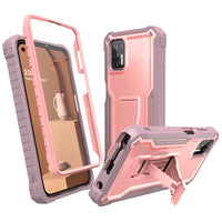 ExoGuard for Moto G Stylus 2021 Case, Rubber Shockproof Full-Body Cover Case Built-in Screen Protector and Kickstand Compatible with Moto G Stylus 2021 Phone