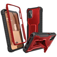 ExoGuard for Moto G Stylus 2021 Case, Rubber Shockproof Full-Body Cover Case Built-in Screen Protector and Kickstand Compatible with Moto G Stylus 2021 Phone