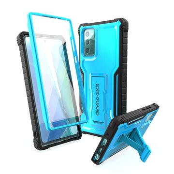 ExoGuard Samsung Galaxy Note 20 Series Case,Built-in Kickstand Rubber Shockproof Cover Case for Samsung Note 20/ Samsung Note 20 Ultra