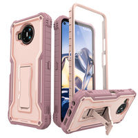 ExoGuard for Nokia 8 V 5G UW Case, Compatible with Nokia 8.3 Phone, Rubber Shockproof Full-Body Cover Case Built-in Screen Protector and Kickstand