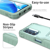 ExoGuard for OnePlus Nord N200 5G Case, Rubber Shockproof Full-Body Cover Case Built-in Screen Protector and Kickstand Compatible with OnePlus Nord N200 Phone