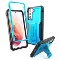 ExoGuard Samsung Galaxy S21 Series Case, Rubber Shockproof Full Body Cover Case Built-in Kickstand for Samsung S21 / Samsung S21 FE / Samsung S21 Plus / Samsung S21 Ultra