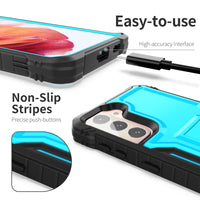 ExoGuard Samsung Galaxy S21 Series Case, Rubber Shockproof Full Body Cover Case Built-in Kickstand for Samsung S21 / Samsung S21 FE / Samsung S21 Plus / Samsung S21 Ultra