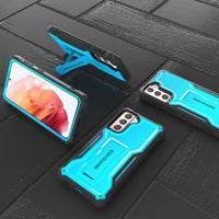 ExoGuard Samsung Galaxy S21 Series Case, Rubber Shockproof Full Body Cover Case Built-in Kickstand for Samsung S21 / Samsung S21 FE / Samsung S21 Plus / Samsung S21 Ultra