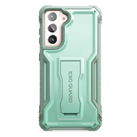 ExoGuard Samsung Galaxy S21 Series Case, Rubber Shockproof Full Body Cover Case Built-in Kickstand for Samsung S21 / Samsung S21 FE / Samsung S21 Plus / Samsung S21 Ultra
