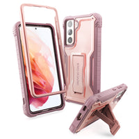 ExoGuard Samsung Galaxy S21 Series Case, Rubber Shockproof Full Body Cover Case Built-in Kickstand for Samsung S21 / Samsung S21 FE / Samsung S21 Plus / Samsung S21 Ultra