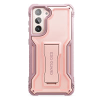ExoGuard Samsung Galaxy S21 Series Case, Rubber Shockproof Full Body Cover Case Built-in Kickstand for Samsung S21 / Samsung S21 FE / Samsung S21 Plus / Samsung S21 Ultra