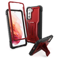 ExoGuard Samsung Galaxy S21 Series Case, Rubber Shockproof Full Body Cover Case Built-in Kickstand for Samsung S21 / Samsung S21 FE / Samsung S21 Plus / Samsung S21 Ultra