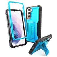 ExoGuard Samsung Galaxy S21 Series Case, Rubber Shockproof Full Body Cover Case Built-in Kickstand for Samsung S21 / Samsung S21 FE / Samsung S21 Plus / Samsung S21 Ultra