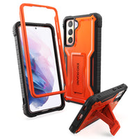 ExoGuard Samsung Galaxy S21 Series Case, Rubber Shockproof Full Body Cover Case Built-in Kickstand for Samsung S21 / Samsung S21 FE / Samsung S21 Plus / Samsung S21 Ultra