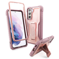 ExoGuard Samsung Galaxy S21 Series Case, Rubber Shockproof Full Body Cover Case Built-in Kickstand for Samsung S21 / Samsung S21 FE / Samsung S21 Plus / Samsung S21 Ultra