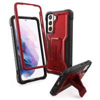 ExoGuard Samsung Galaxy S21 Series Case, Rubber Shockproof Full Body Cover Case Built-in Kickstand for Samsung S21 / Samsung S21 FE / Samsung S21 Plus / Samsung S21 Ultra