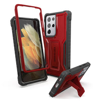 ExoGuard Samsung Galaxy S21 Series Case, Rubber Shockproof Full Body Cover Case Built-in Kickstand for Samsung S21 / Samsung S21 FE / Samsung S21 Plus / Samsung S21 Ultra