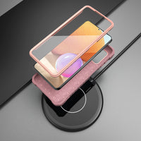 ExoGuard Samsung Galaxy A32 5G Case, Rubber Shockproof Full-Body Cover Case Built-in Screen Protector and Kickstand Compatible with Samsung A32 5G Phone