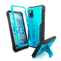 ExoGuard Samsung Galaxy A51 5G Case, Rubber Shockproof Full-Body Cover Case Built-in Screen Protector with Kickstand for Samsung A51 5G Phone 2020, NOT Fit A51 2019 or A51 5G UW