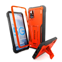 ExoGuard Samsung Galaxy A51 5G Case, Rubber Shockproof Full-Body Cover Case Built-in Screen Protector with Kickstand for Samsung A51 5G Phone 2020, NOT Fit A51 2019 or A51 5G UW