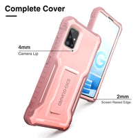 ExoGuard Samsung Galaxy A51 5G Case, Rubber Shockproof Full-Body Cover Case Built-in Screen Protector with Kickstand for Samsung A51 5G Phone 2020, NOT Fit A51 2019 or A51 5G UW