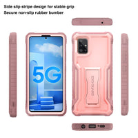 ExoGuard Samsung Galaxy A51 5G Case, Rubber Shockproof Full-Body Cover Case Built-in Screen Protector with Kickstand for Samsung A51 5G Phone 2020, NOT Fit A51 2019 or A51 5G UW