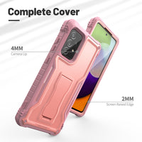 ExoGuard for Samsung Galaxy A52 Case, Rubber Shockproof Full-Body Cover Case Built-in Screen Protector and Kickstand Compatible with Samsung A52 5G Phone