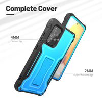 ExoGuard for Samsung Galaxy A72 Case, Rubber Shockproof Full-Body Cover Case Built-in Screen Protector and Kickstand Compatible with Samsung A72 Phone