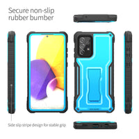 ExoGuard for Samsung Galaxy A72 Case, Rubber Shockproof Full-Body Cover Case Built-in Screen Protector and Kickstand Compatible with Samsung A72 Phone