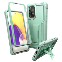 ExoGuard for Samsung Galaxy A72 Case, Rubber Shockproof Full-Body Cover Case Built-in Screen Protector and Kickstand Compatible with Samsung A72 Phone