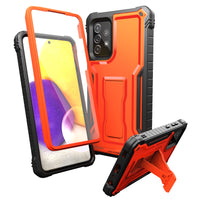 ExoGuard for Samsung Galaxy A72 Case, Rubber Shockproof Full-Body Cover Case Built-in Screen Protector and Kickstand Compatible with Samsung A72 Phone