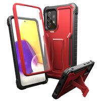 ExoGuard for Samsung Galaxy A72 Case, Rubber Shockproof Full-Body Cover Case Built-in Screen Protector and Kickstand Compatible with Samsung A72 Phone
