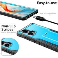 ExoGuard for Moto G Stylus 5G 2024 Case, Rubber Shockproof Full-Body Cover Case Built-in Screen Protector and Kickstand Compatible with Moto G Stylus 5G 2024
