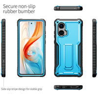 ExoGuard for Moto G Stylus 5G 2024 Case, Rubber Shockproof Full-Body Cover Case Built-in Screen Protector and Kickstand Compatible with Moto G Stylus 5G 2024