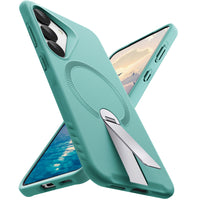 ExoGuard for Samsung Galaxy S25 Series Case, Adjustable Metal Kickstand, Soft Skin-Friendly Silicone Cover, Anti-Scratch Microfiber Lining for Samsung S25 / Samsung S25 Plus / Samsung S25 Ultra