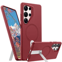 ExoGuard for Samsung Galaxy S25 Series Case, Adjustable Metal Kickstand, Soft Skin-Friendly Silicone Cover, Anti-Scratch Microfiber Lining for Samsung S25 / Samsung S25 Plus / Samsung S25 Ultra