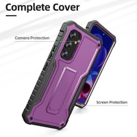 ExoGuard for Samsung Galaxy A54 5G Case, Rubber Shockproof Heavy Duty Case with Screen Protector Built-in Kickstand
