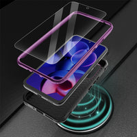 ExoGuard for Samsung Galaxy A54 5G Case, Rubber Shockproof Heavy Duty Case with Screen Protector Built-in Kickstand