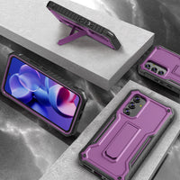 ExoGuard for Samsung Galaxy A54 5G Case, Rubber Shockproof Heavy Duty Case with Screen Protector Built-in Kickstand