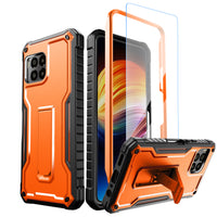 ExoGuard for T-Mobile Revvl 7 Pro 5G Case, Rubber Shockproof Full-Body Cover Case Built-in Screen Protector and Kickstand Compatible with T-Mobile Revvl 7 Pro 5G