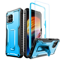 ExoGuard for T-Mobile Revvl 7 Pro 5G Case, Rubber Shockproof Full-Body Cover Case Built-in Screen Protector and Kickstand Compatible with T-Mobile Revvl 7 Pro 5G