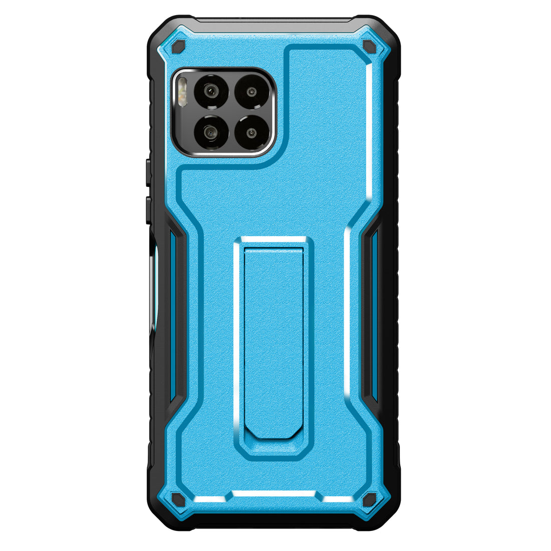 ExoGuard for T-Mobile Revvl 7 Pro 5G Case, Rubber Shockproof Full-Body Cover Case Built-in Screen Protector and Kickstand Compatible with T-Mobile Revvl 7 Pro 5G
