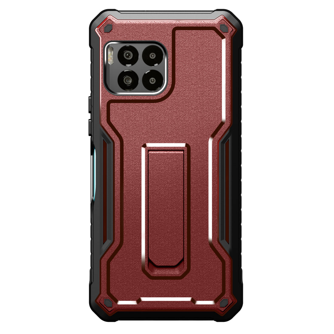 ExoGuard for T-Mobile Revvl 7 Pro 5G Case, Rubber Shockproof Full-Body Cover Case Built-in Screen Protector and Kickstand Compatible with T-Mobile Revvl 7 Pro 5G