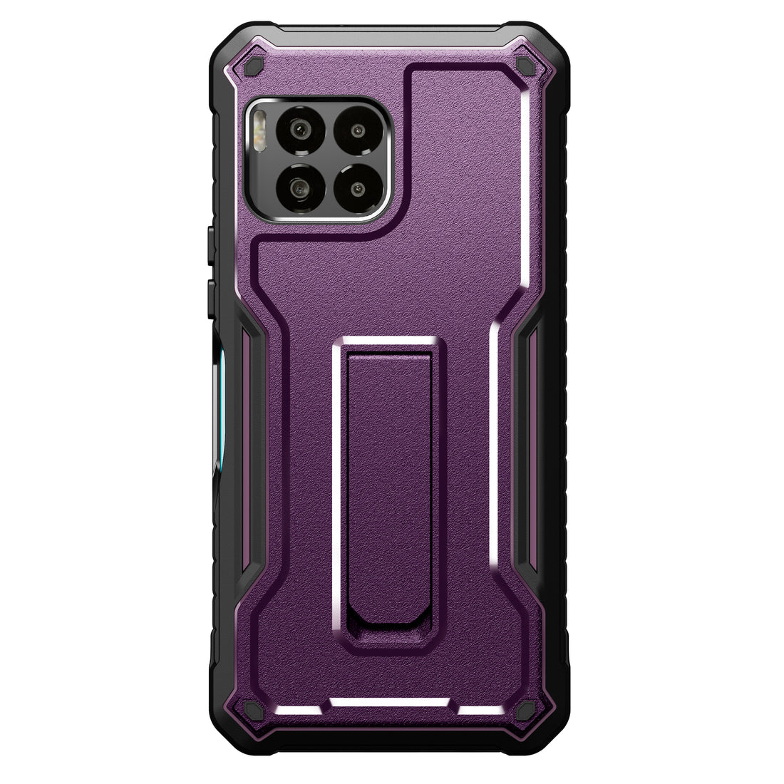 ExoGuard for T-Mobile Revvl 7 Pro 5G Case, Rubber Shockproof Full-Body Cover Case Built-in Screen Protector and Kickstand Compatible with T-Mobile Revvl 7 Pro 5G