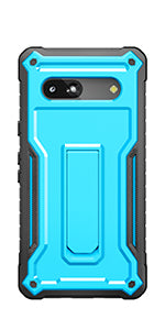 ExoGuard Google Pixel 7 Pro用ケース ゴム製 耐衝撃 耐衝撃 保護カバー 携帯電話用ケース キックスタンド内蔵 ピンク