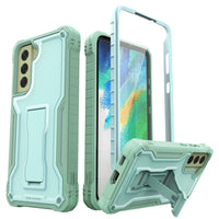 ExoGuard Samsung Galaxy S21 Series Case, Rubber Shockproof Full Body Cover Case Built-in Kickstand for Samsung S21 / Samsung S21 FE / Samsung S21 Plus / Samsung S21 Ultra